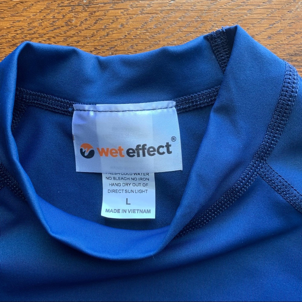 Kids Blue SPF Rashguard Size Large - Picture 2 of 8
